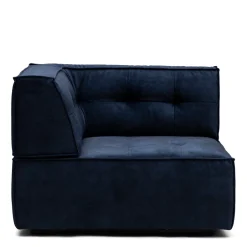 Brandon Corner, velvet, estate blue