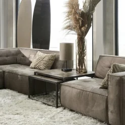 Brandon Corner, velvet, grimaldi grey