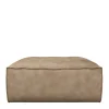 Brandon Footstool, velvet, golden beige