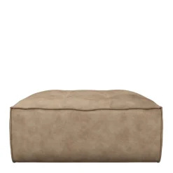 Brandon Footstool, velvet, golden beige