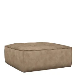Brandon Footstool, velvet, golden beige