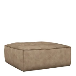 Brandon Footstool, velvet, golden beige