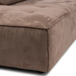 Brandon Lounger Left, scottish suede, liver