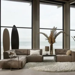 Brandon Lounger Left, velvet, grimaldi grey