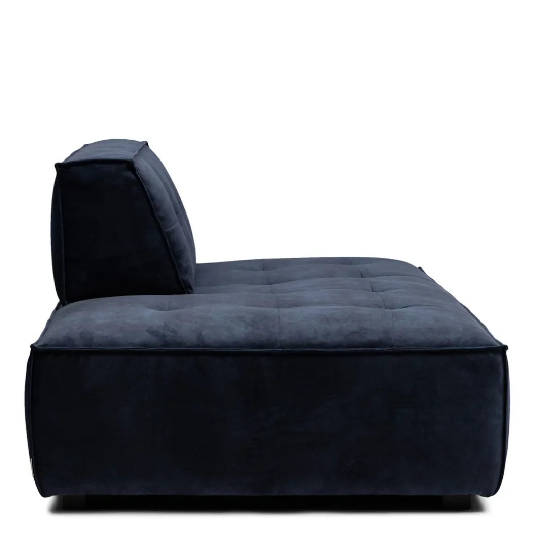 Brandon Lounger Left, velvet, estate blue