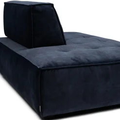 Brandon Lounger Left, velvet, estate blue