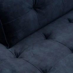 Brandon Lounger Left, velvet, estate blue