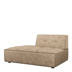 Brandon Lounger Left, velvet, golden beige