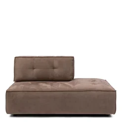 Brandon Lounger Right, scottish suede, liver