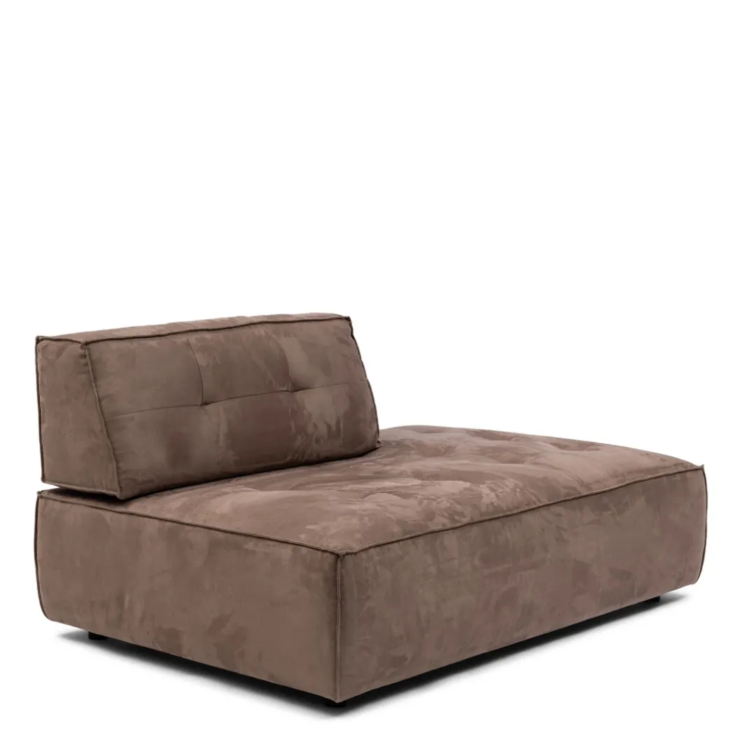 Brandon Lounger Right, scottish suede, liver