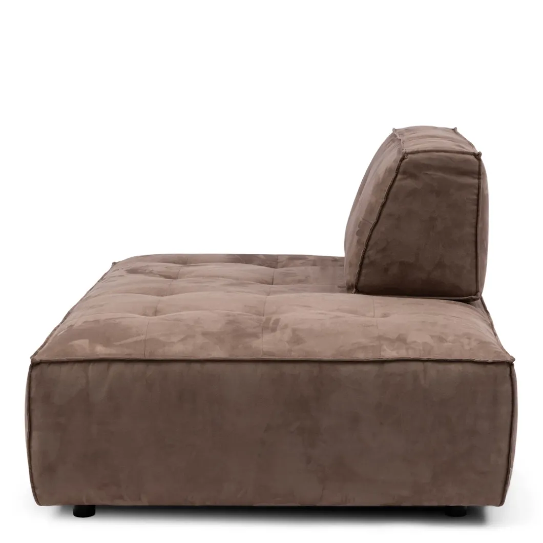 Brandon Lounger Right, scottish suede, liver