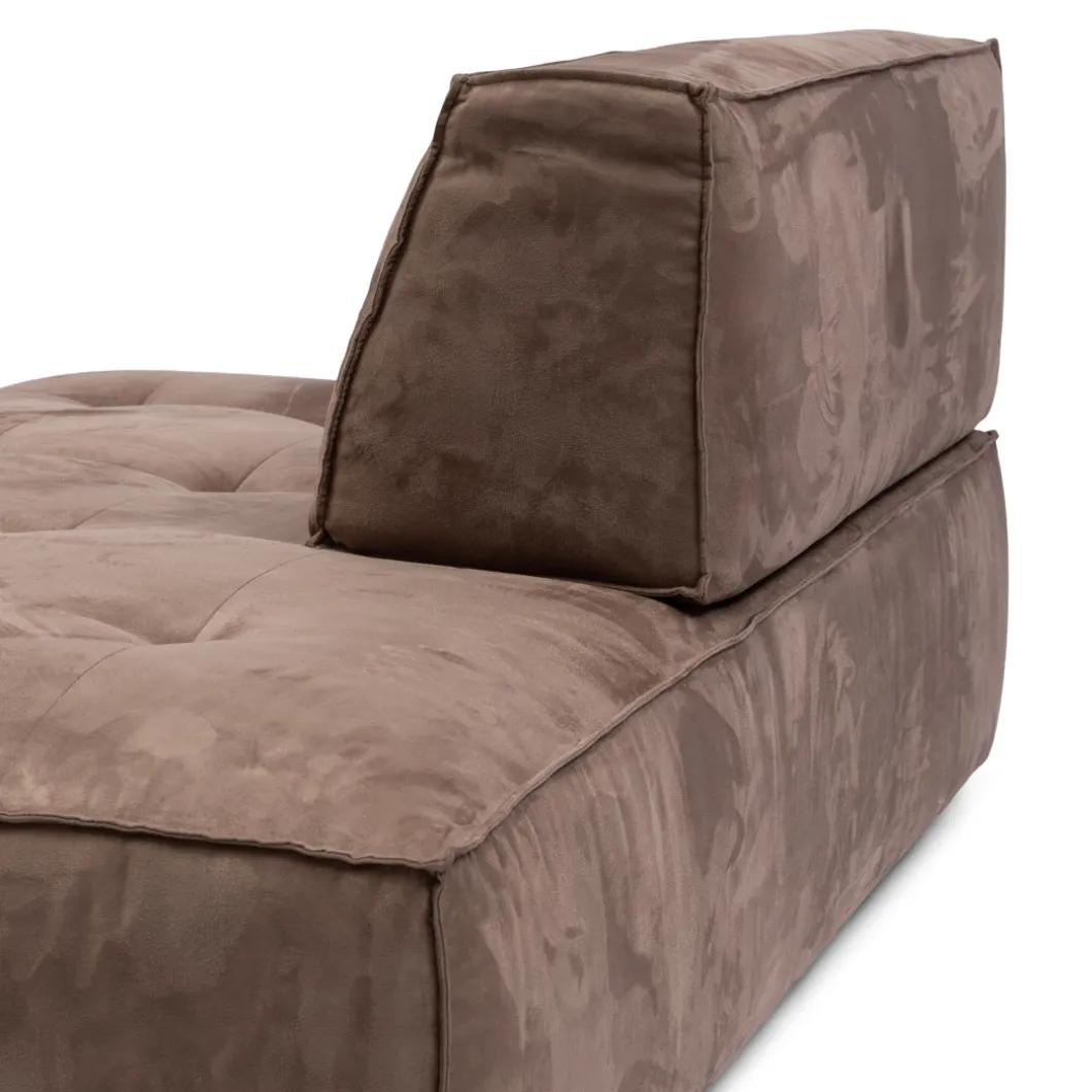 Brandon Lounger Right, scottish suede, liver