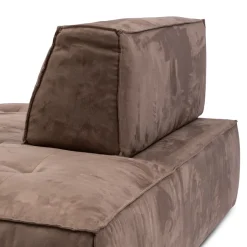 Brandon Lounger Right, scottish suede, liver