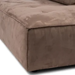 Brandon Lounger Right, scottish suede, liver