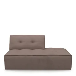 Brandon Lounger Right, scottish suede, brown sugar