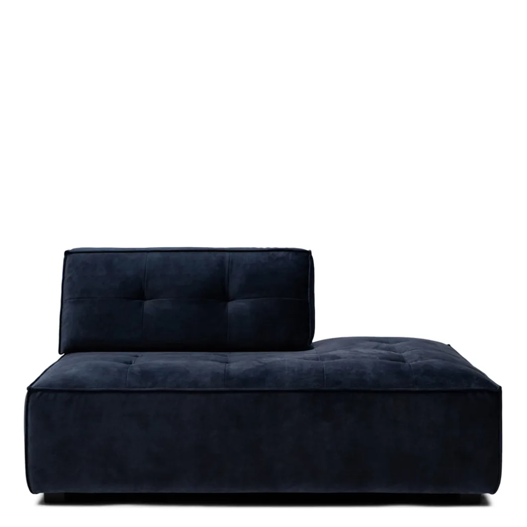Brandon Lounger Right, velvet, estate blue