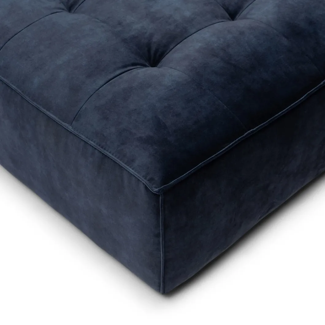Brandon Lounger Right, velvet, estate blue