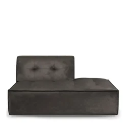 Brandon Lounger Right, velvet, grimaldi grey