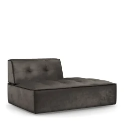 Brandon Lounger Right, velvet, grimaldi grey