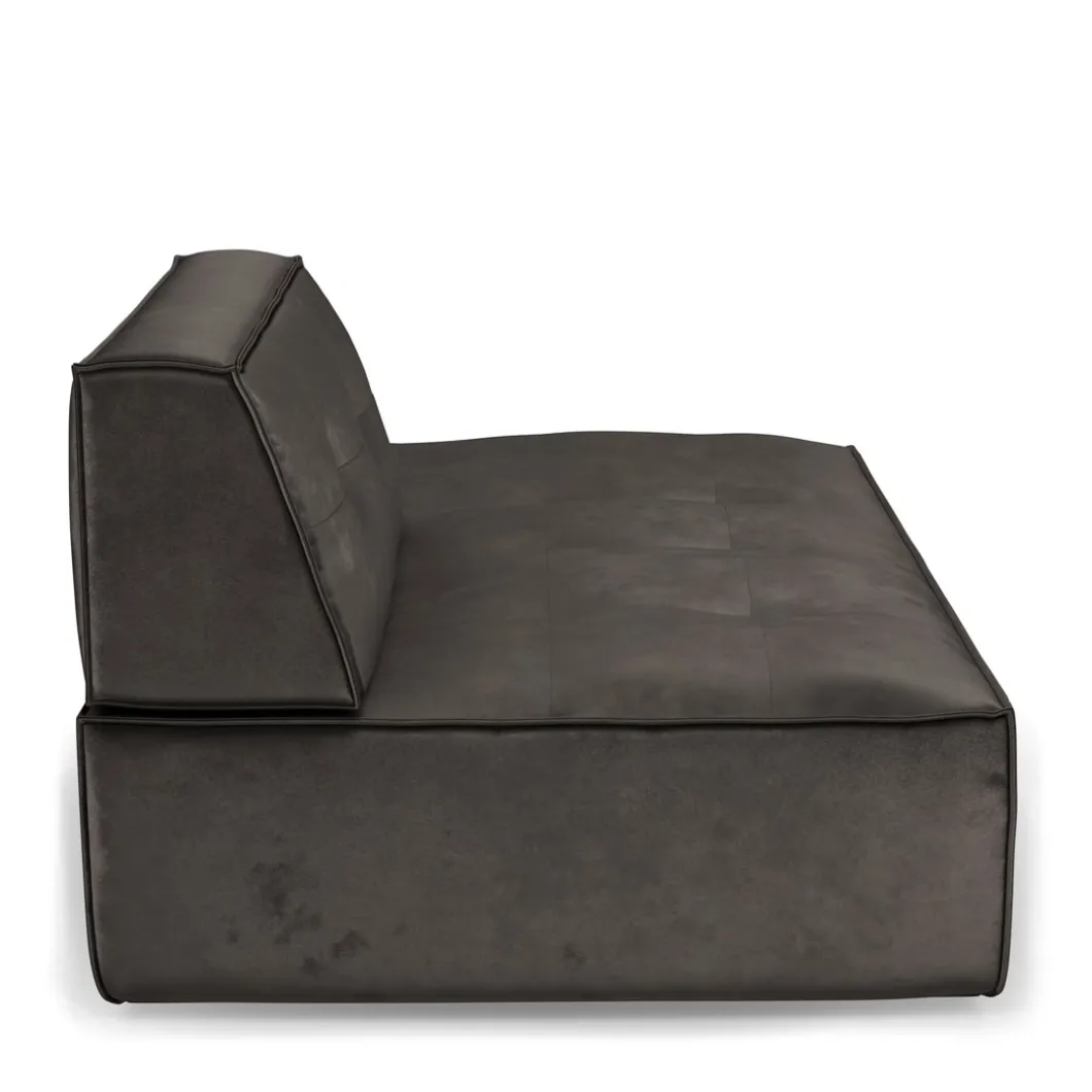 Brandon Lounger Right, velvet, grimaldi grey