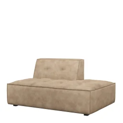 Brandon Lounger Right, velvet, golden beige