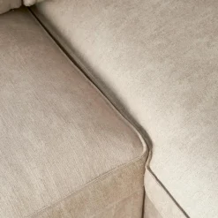 Brompton Cross Corner Sofa Chaise Longue Right, washed cotton, ice blue