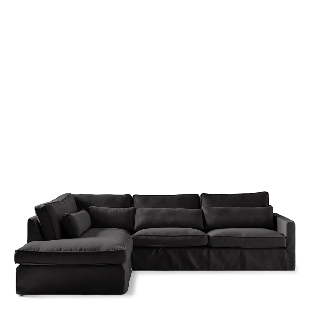 Chaise Longue Bank Links Brompton Cross, Basic Black