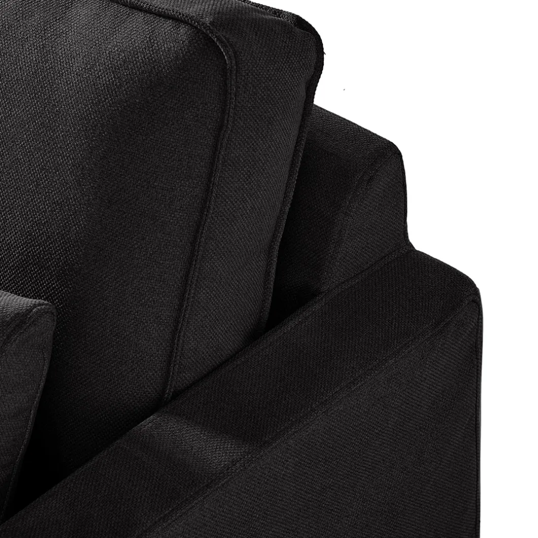 Chaise Longue Bank Links Brompton Cross, Basic Black