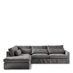 Chaise Longue Bank Links Brompton Cross, Classic Charcoal