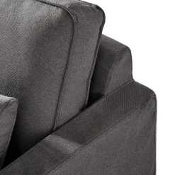 Chaise Longue Bank Links Brompton Cross, Classic Charcoal