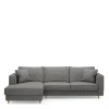 Chaise Longue Bank Links Kendall, Classic Charcoal