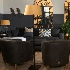 Chaise Longue Bank Links Kendall, Golden Beige