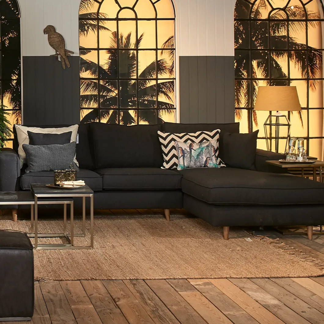 Chaise Longue Bank Rechts Kendall, Forest Green