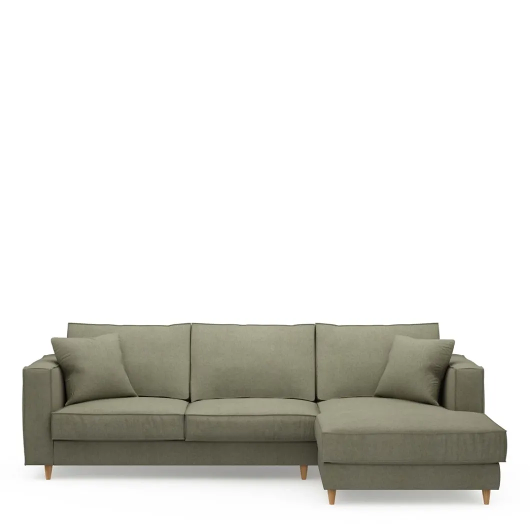Chaise Longue Bank Rechts Kendall, Forest Green