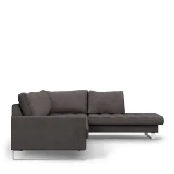 Chaise Longue Bank Rechts West Houston, Noir