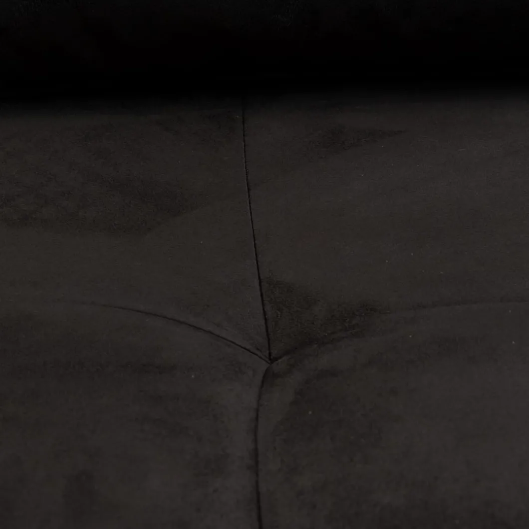 Chaise Longue Bank Rechts West Houston, Noir