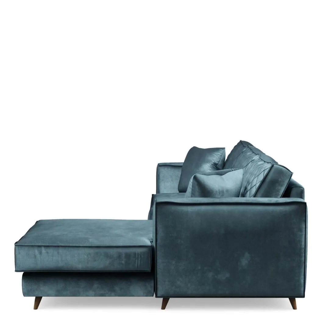 Chaise Longue Bank Rechts Kendall, Petrol