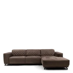 Chaise Longue Bank Rechts Marciana, Brown Sugar