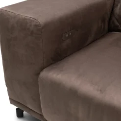 Chaise Longue Bank Rechts Marciana, Brown Sugar