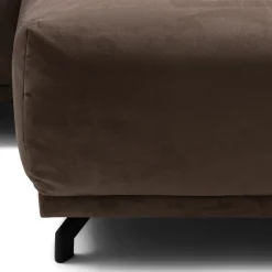 Chaise Longue Bank Rechts Marciana, Brown Sugar