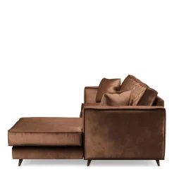 Chaise Longue Bank Rechts Kendall, Chocolate