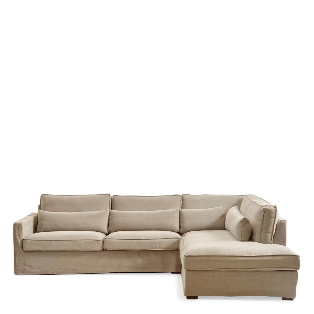 Chaise Longue Bank Rechts Brompton Cross, Natural