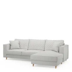 Chaise Longue Bank Rechts Kendall, Ash Grey