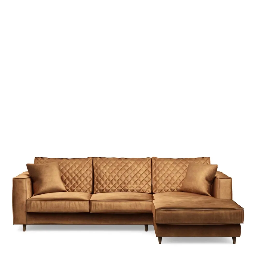 Chaise Longue Bank Rechts Kendall, Cognac