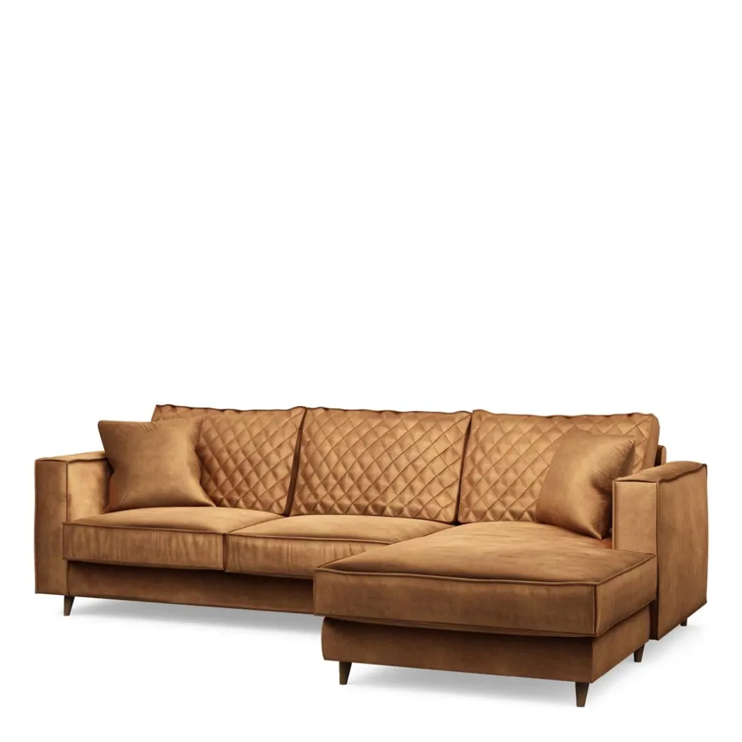 Chaise Longue Bank Rechts Kendall, Cognac