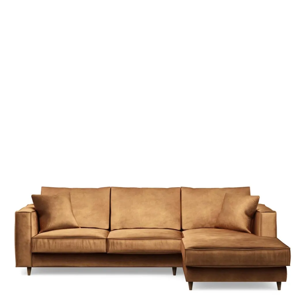 Chaise Longue Bank Rechts Kendall, Cognac