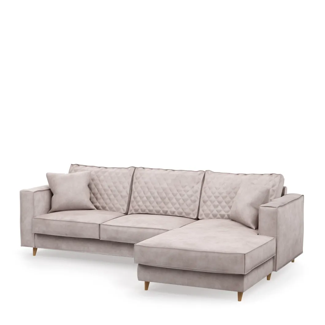 Chaise Longue Bank Rechts Kendall, Ivory