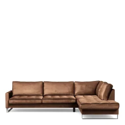 Chaise Longue Bank Rechts West Houston, Chocolate