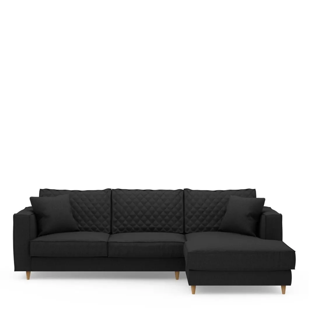 Chaise Longue Bank Rechts Kendall, Basic Black