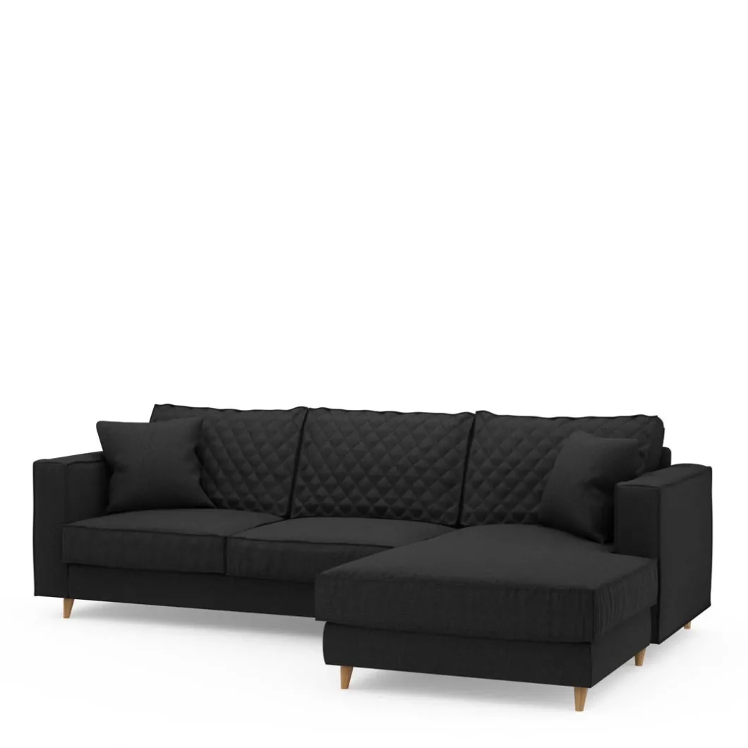 Chaise Longue Bank Rechts Kendall, Basic Black